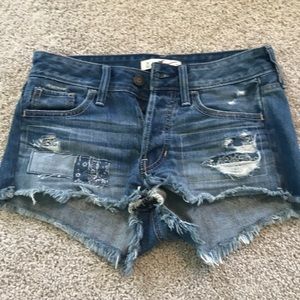 Denim shorts